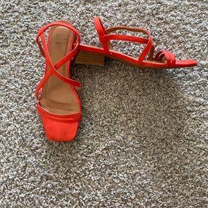 Orange strappy Sandals